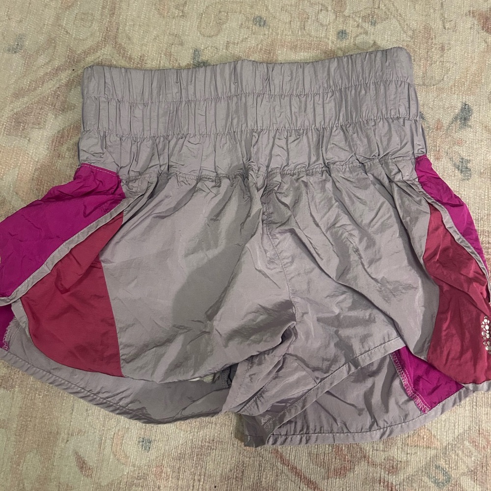 FP Movement by Free People Gray and Pink Athletic Shorts